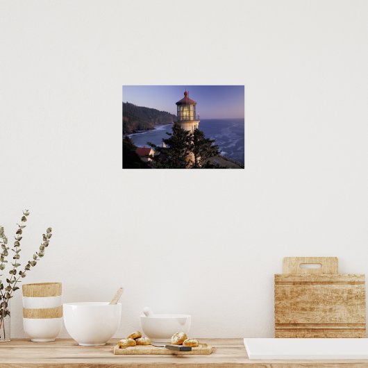 NA, VS, Oregon, Heceta Head Lighthouse, Poster (Keuken)