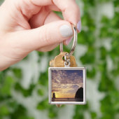 NA, VS, Oregon, Oregon Coast, Canon Beach met Sleutelhanger (Hand)