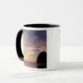 NA, VS, Oregon, Oregon-kust, Canon Beach met Mok (Voorkant links)