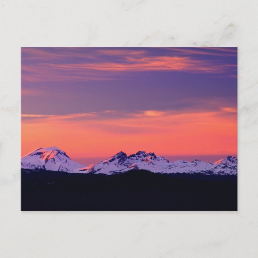 NA, VS, Oregon, The Three Sisters Mountains Briefkaart (Voorkant)