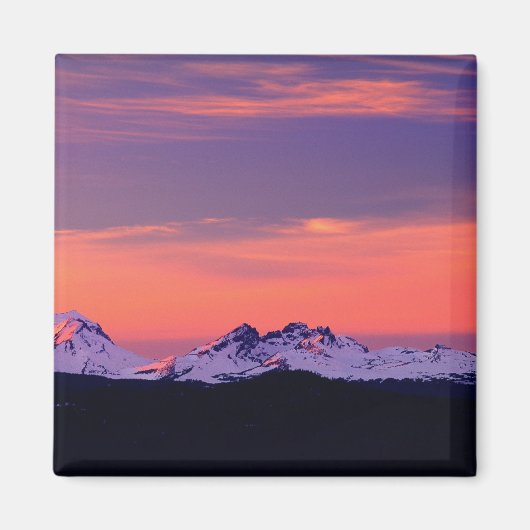 NA, VS, Oregon, The Three Sisters Mountains Magneet (Voorkant)
