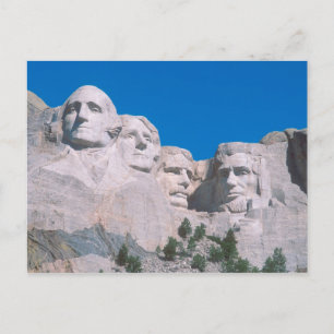NA, VS, SD, Mount Rushmore. Briefkaart