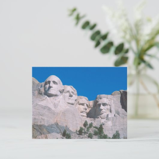 NA, VS, SD, Mount Rushmore. Briefkaart (Staand voorkant)