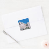 NA, VS, SD, Mount Rushmore. Vierkante Sticker (Envelop)