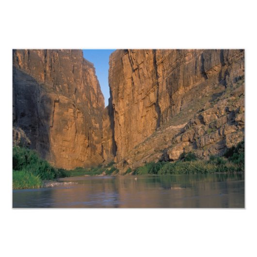 NA, VS, Texas, Big Bend National Park. Rio Foto Afdruk (Voorkant)