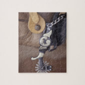 NA, VS, Texas, Lubbock Cowboy laars en spoor Legpuzzel (Verticaal)