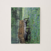 NA, VS, Texas, ten oosten van Devine, Oude wagen i Legpuzzel (Verticaal)