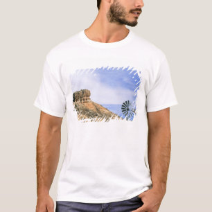 NA, VS, Texas windmolen en kliffen van Palo Duro T-shirt