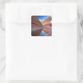 NA, VS, Utah, Vermillion Cliffs. Coyote Butte 2 Vierkante Sticker (Tas)