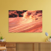 NA, VS, Utah, Vermillion Cliffs. Coyote Butte Canvas Afdruk (Insitu (Woonkamer))