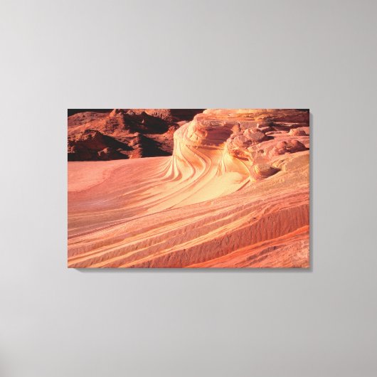 NA, VS, Utah, Vermillion Cliffs. Coyote Butte Canvas Afdruk (Voorkant)