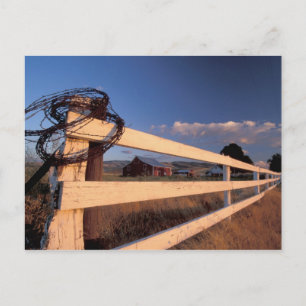 NA, VS, Washington, bij Walla Walla, hek, Briefkaart