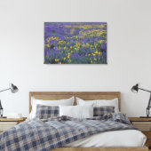 NA, VS, Washington Dalles, Lupine en Canvas Afdruk (Insitu (Slaapkamer))