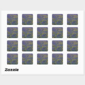 NA, VS, Washington Dalles, Lupine en Vierkante Sticker (Vel)