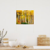 NA, VS, Washington, Herfst Esdoorns langs Poster (Keuken)