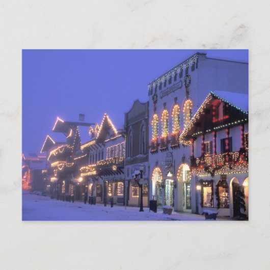 NA, VS, Washington, Leavenworth. Hoofdstraat Briefkaart (Voorkant)