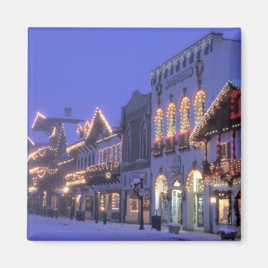 NA, VS, Washington, Leavenworth. Hoofdstraat Magneet (Voorkant)