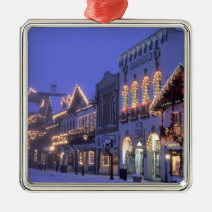 NA, VS, Washington, Leavenworth. Main Street Metalen Ornament