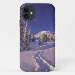 NA, VS, Washington, Mt. Rainier NP, Sneeuwschoen iPhone 11 Hoesje