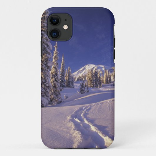 NA, VS, Washington, Mt. Rainier NP, Sneeuwschoen Case-Mate iPhone Case (Achterkant)