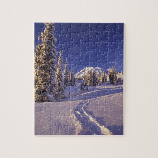 NA, VS, Washington, Mt. Rainier NP, Sneeuwschoen Legpuzzel (Verticaal)