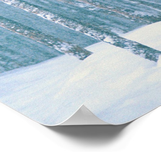 NA, VS, WY. Snowy winter scene Poster (Hoek)