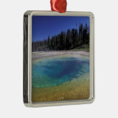 NA, VS, Wyoming, Yellowstone National Park. 2 Metalen Ornament (Rechts)