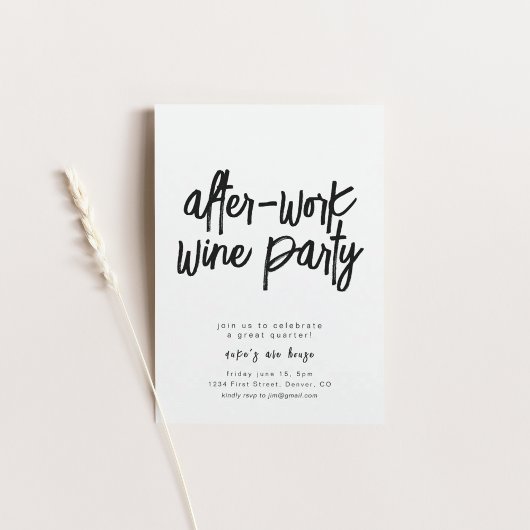 na werkpartijcollectieve uitnodiging