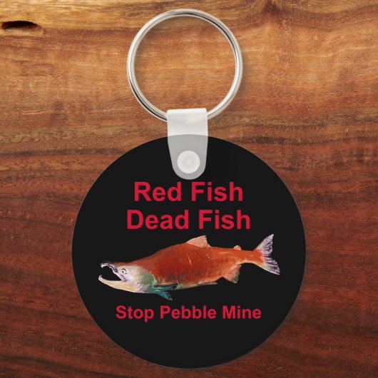 Na zalm - Stop Pebble Mijn Sleutelhanger (Voorkant)