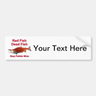 Na zalm - Stop Pebble Mine Bumpersticker