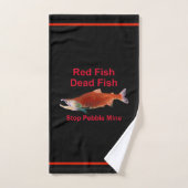 Na zalm - Stop Pebble Mine Handdoek (Handdoek)
