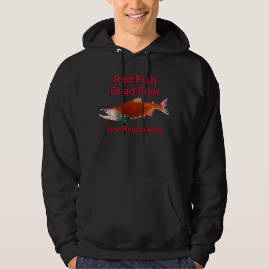 Na zalm - Stop Pebble Mine Hoodie (Voorkant)