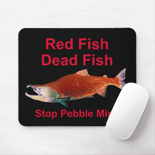 Na zalm - Stop Pebble Mine Muismat (Met muis)