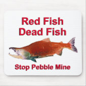 Na zalm - Stop Pebble Mine Muismat (Voorkant)