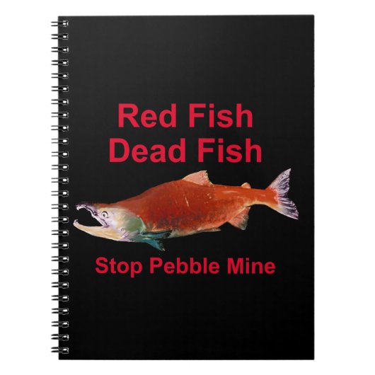 Na zalm - Stop Pebble Mine Notitieboek (Voorkant)