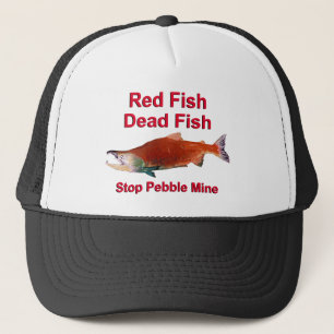 Na zalm - Stop Pebble Mine Trucker Pet