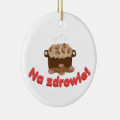 Na Zdrowie Kielbasa Keramisch Ornament (Rechts)