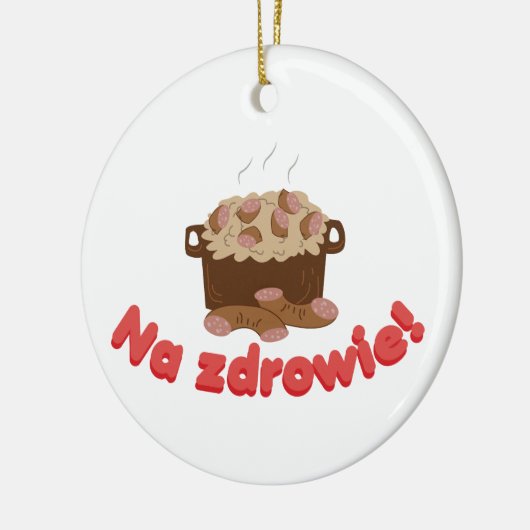 Na Zdrowie Kielbasa Keramisch Ornament (Links)