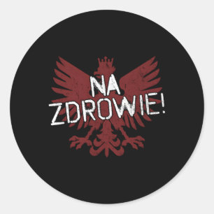Na Zdrowie Polish Falcon Ronde Sticker