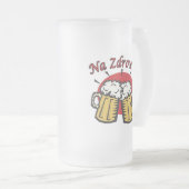 Na Zdrowie Toast met Mok van bier (Voorkant rechts)