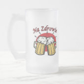 Na Zdrowie Toast met Mok van bier (Links)