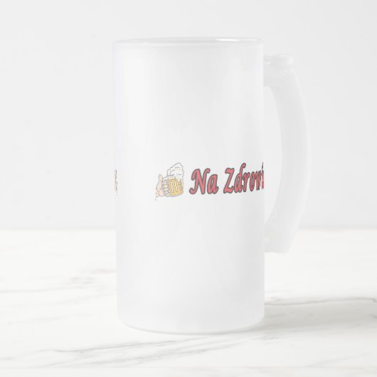 Na Zdrowie Toast met Mok van bier (Voorkant rechts)