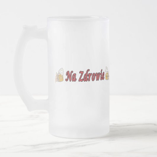 Na Zdrowie Toast met Mok van bier (Links)