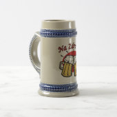 Na Zdrowie Toast met Mok van bier (Voorkant links)