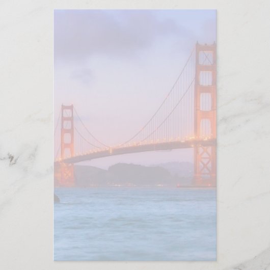 Na zonsondergang in Baker Beach Briefpapier (Voorkant)