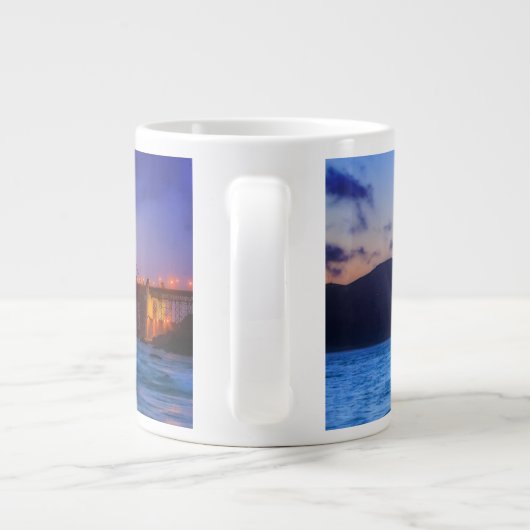 Na zonsondergang in Baker Beach Grote Koffiekop (Achterkant)