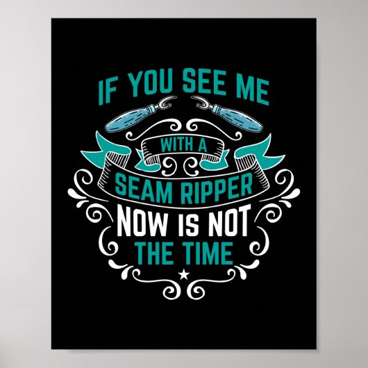 naad ripper naaien quilten haken poster (Voorkant)