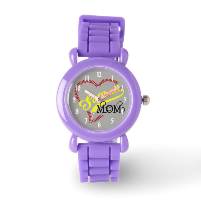 naad steek hart softbal mam naden bal fa horloge (Voorkant)