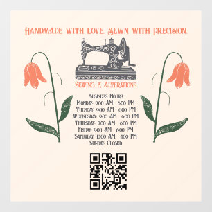  naaddruk naaimachine raamsticker