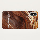 naadfoto van de ringen op een boomstam Case-Mate iPhone case (Achterkant (horizontaal))